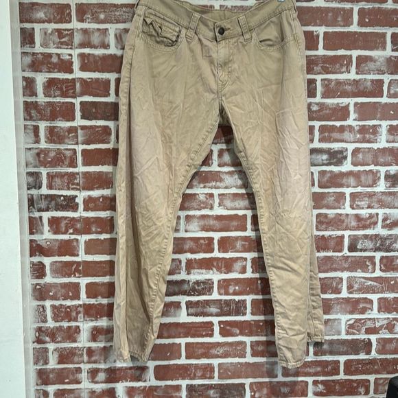 True Religion Pants Truereligion Khaki Beige Mens Chinos Pants Size